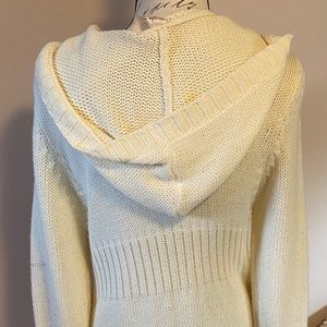 Vintage Duster hooded Sweater with toggle buttons